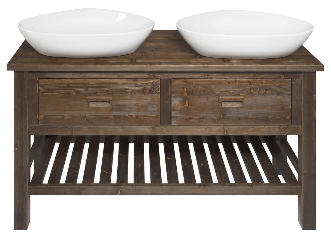 BRAND szafka pod umywalkę 130x73x50cm, świerk bejcowany