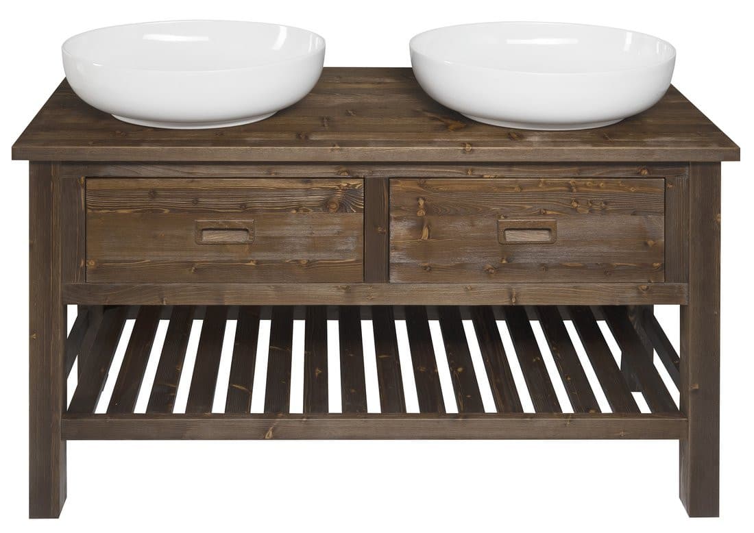 BRAND szafka pod umywalkę 130x73x50cm, świerk bejcowany