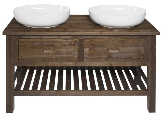BRAND szafka pod umywalkę 130x73x50cm, świerk bejcowany