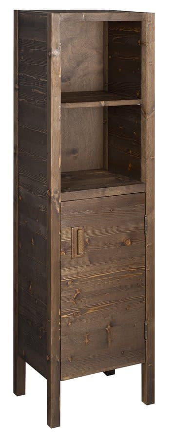 BRAND słupek wysoki, 40x140x30cm, prawy, świerk bejcowany