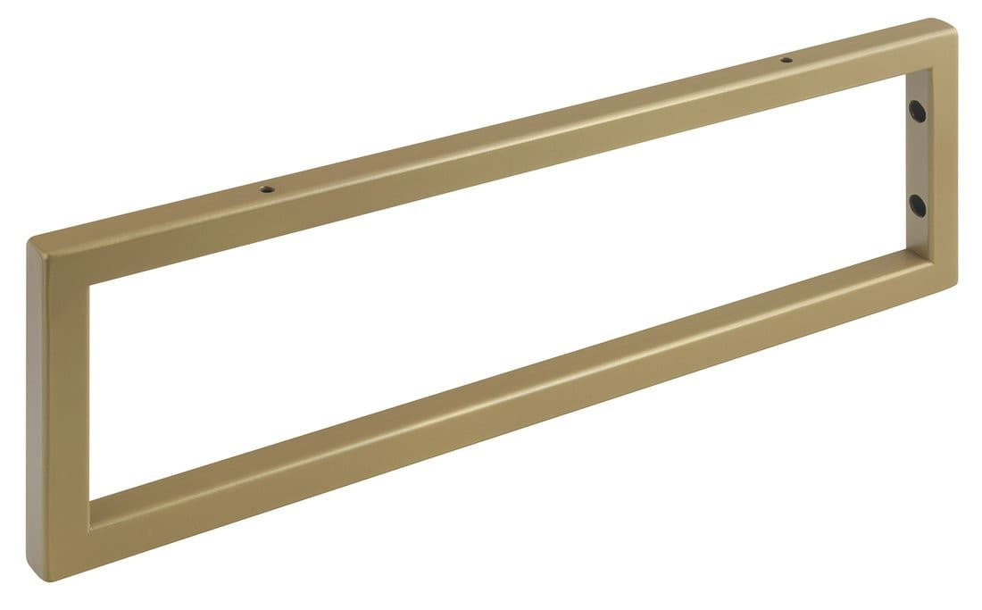 Wspornik 490x150x20mm, stal malowana, złoty mat