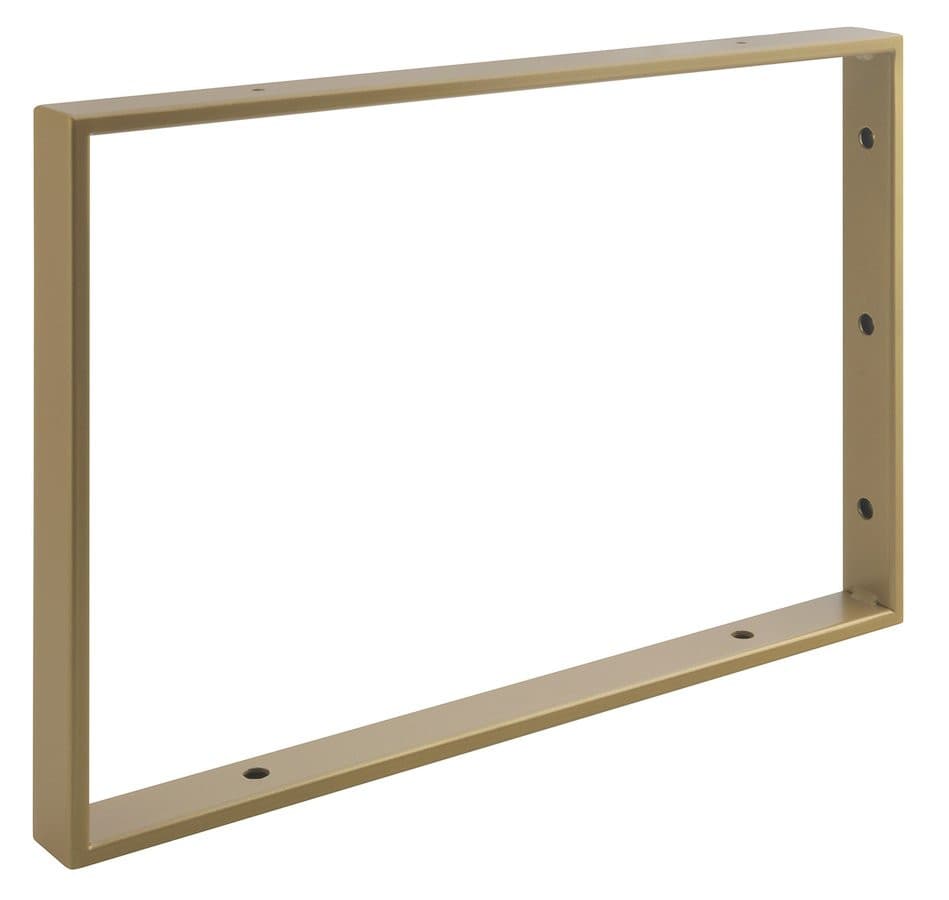Wspornik 490x330x40mm, stal malowana, złoty mat