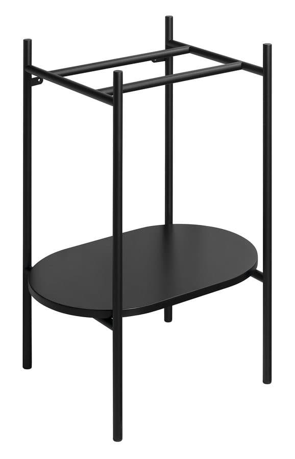 PUNO konsola pod umywalkę 550x795x396mm, czarny