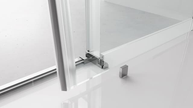 THRON SQUARE drzwi prysznicowe 1100 mm, szkło czyste