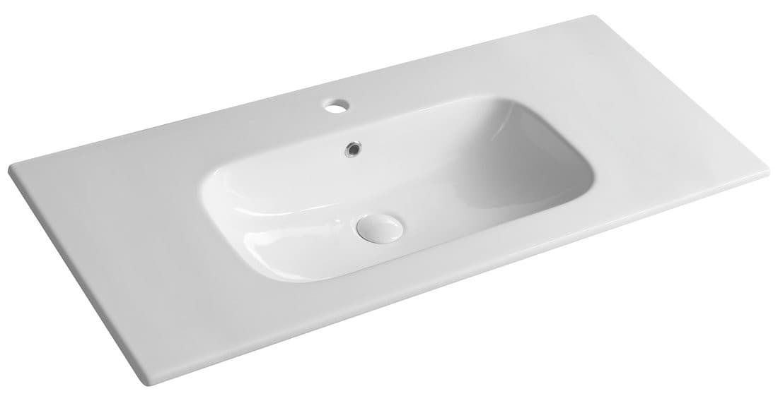 PIEDRA umywalka meblowa ceramiczna 101x46,5cm, biały
