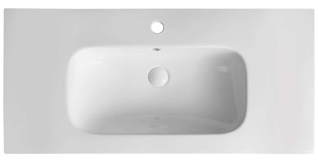 PIEDRA umywalka meblowa ceramiczna 101x46,5cm, biały