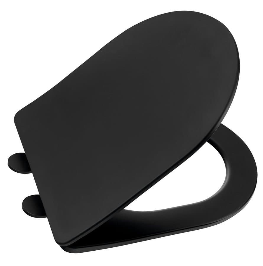 PACO deska WC, SLIM, Soft Close, Easy Take, czarny mat
