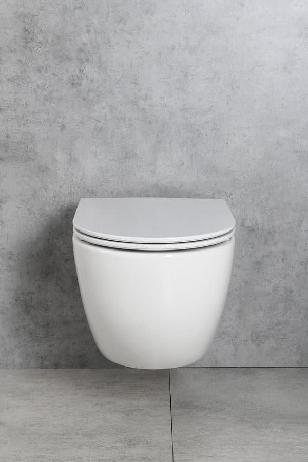 FULDA WC misa wisząca, Vortex Rimless, 36x52,5cm, biały