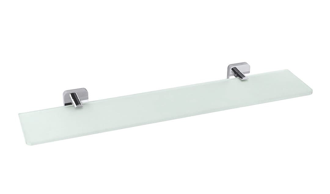 INSIA półka szklana 600x50x132mm, chrom