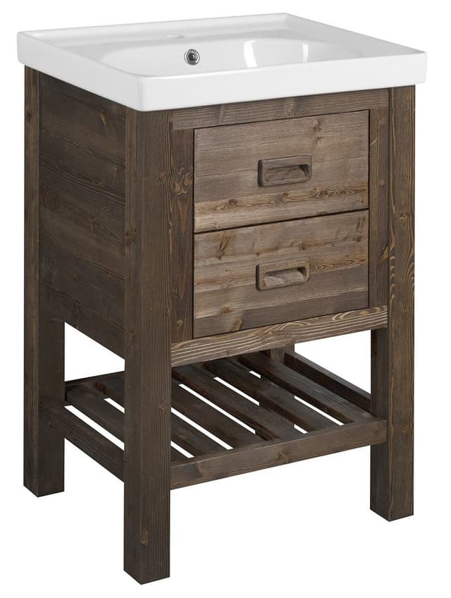 BRAND szafka pod umywalkę 56x83x43cm, świerk bejcowany