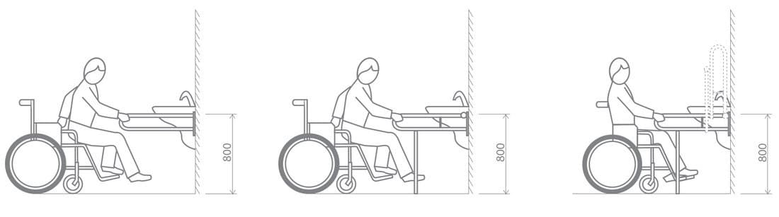 HANDICAP poręcz  składana z nogą podporową 813mm, biały