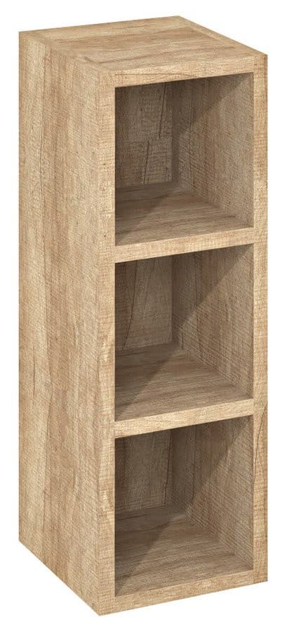 ESPACE szafka otwarta z półkami 20x60x22cm, dąb Alabama