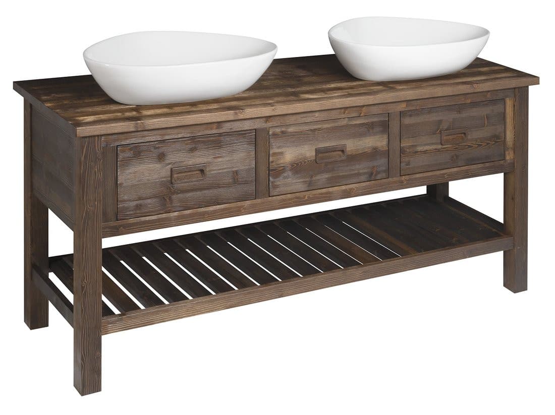 BRAND szafka pod umywalkę 160x73x50cm, świerk bejcowany