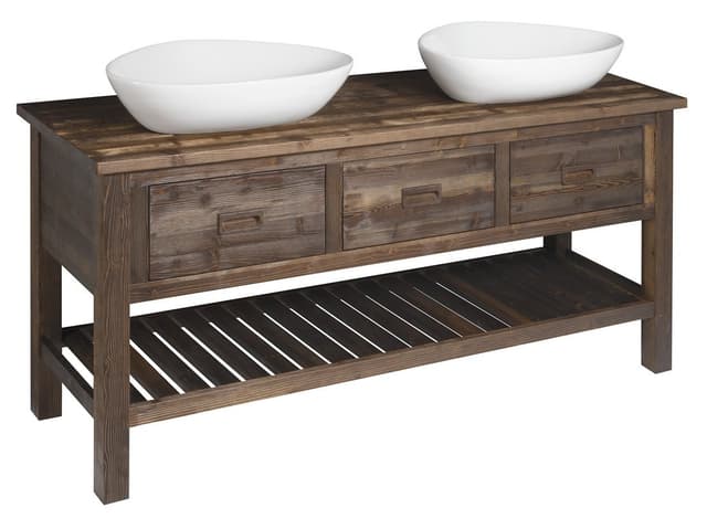 BRAND szafka pod umywalkę 160x73x50cm, świerk bejcowany