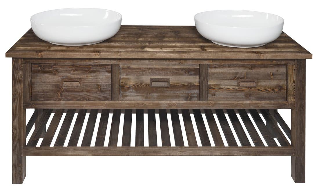 BRAND szafka pod umywalkę 160x73x50cm, świerk bejcowany