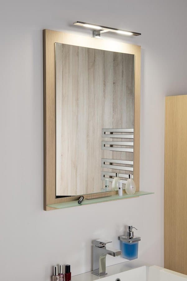 NIROX Lustro w ramie 60x80cm, biały mat