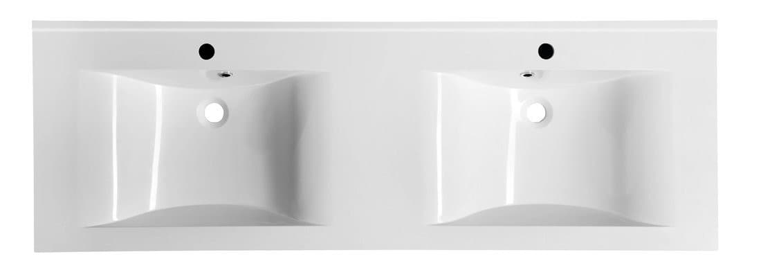 FLAVIA umywalka kompozytowa podwójna 150x50cm, biała