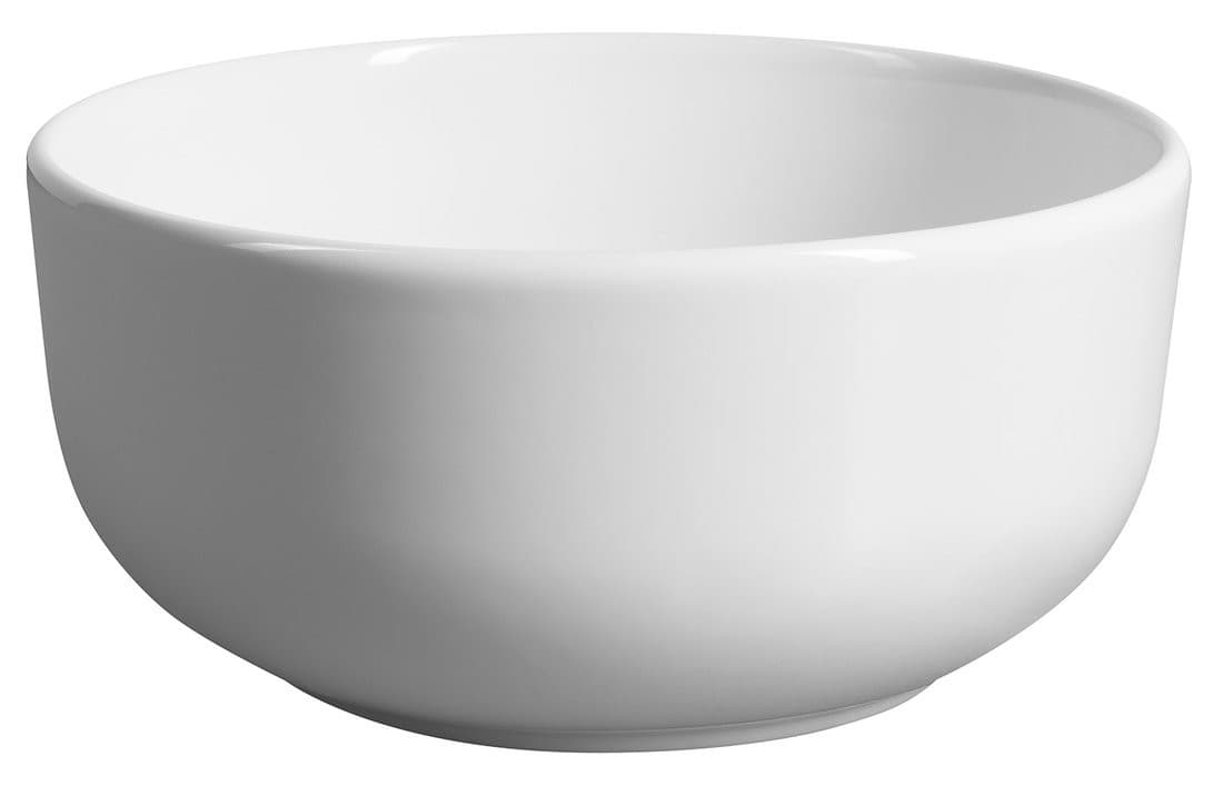 EMMI umywalka ceramiczna nablatowa, Ø 33cm, biały