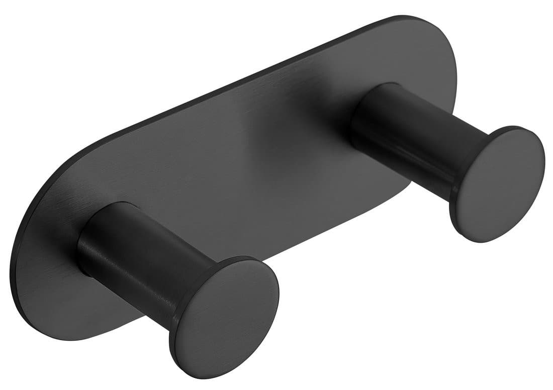 X-ROUND BLACK haczyk samoprzylepny podwójny, czarny mat