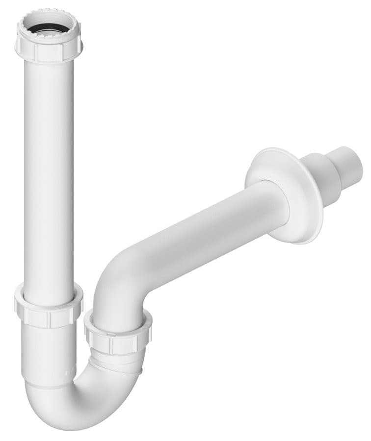 Syfon umywalkowy U 5/4&quot;, DN40, biały