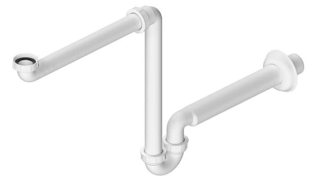 Syfon umywalkowy do mebli, 5/4&quot;, DN32, biały