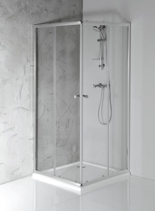 AGGA kabina prysznicowa narożna 800x800mm, szkło czyste