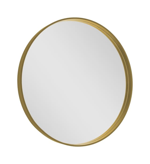 NOTION lustro w ramie, ø 60cm, złoty mat