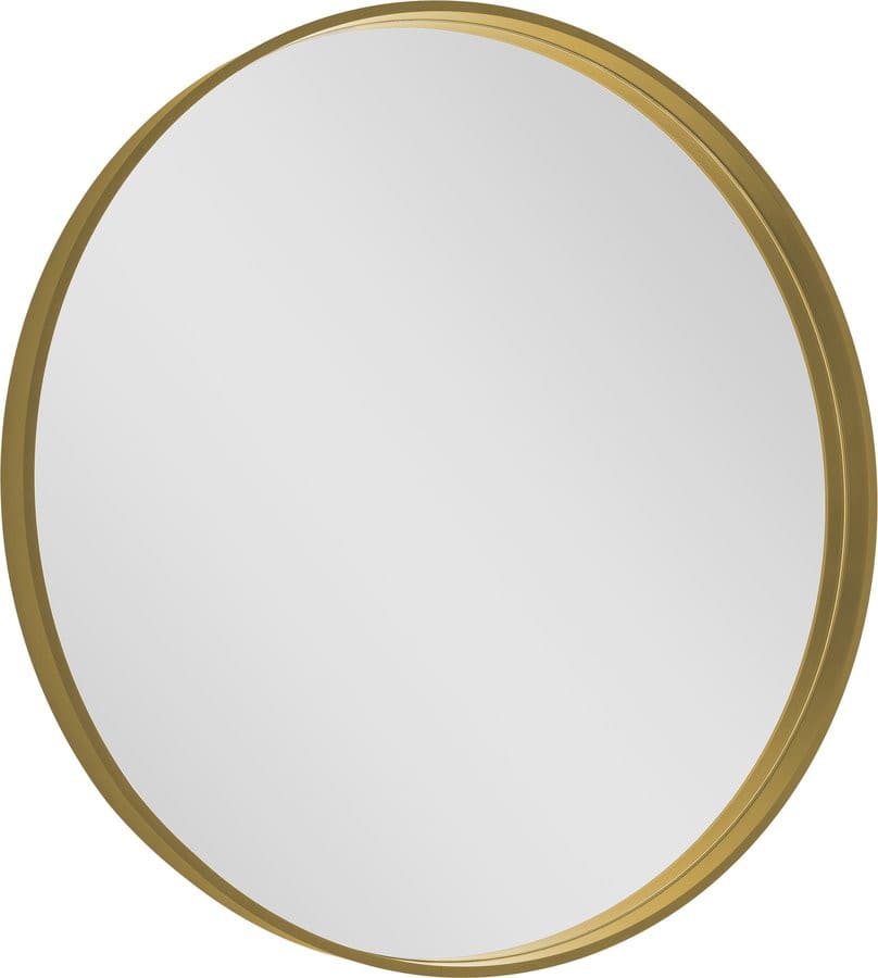 NOTION lustro w ramie, ø 80cm, złoty mat