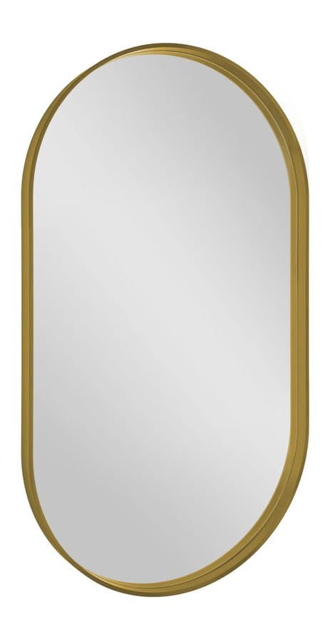AVONA lustro w ramie 40x70cm, owalne, złoty mat