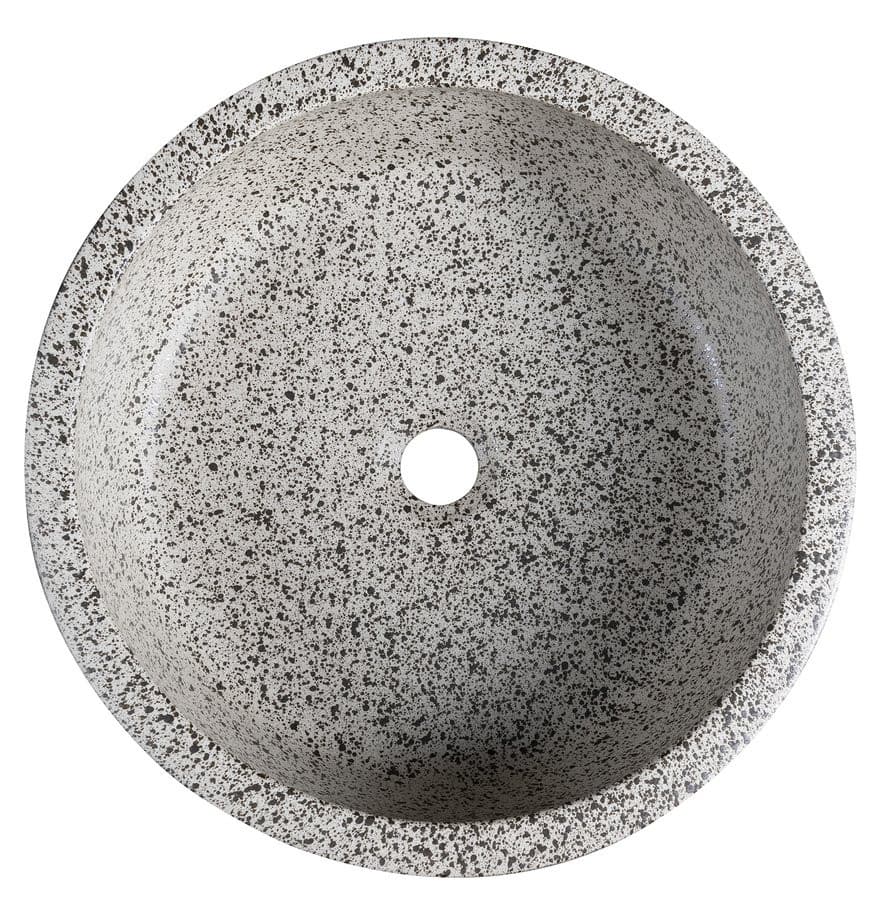 PRIORI umywalka ceramiczna nablatowa Ø 41 cm, granit