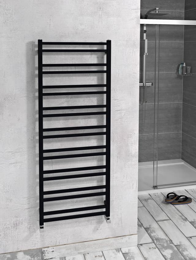METRO DOS grzejnik łazienkowy 550x1430 mm, czarny mat