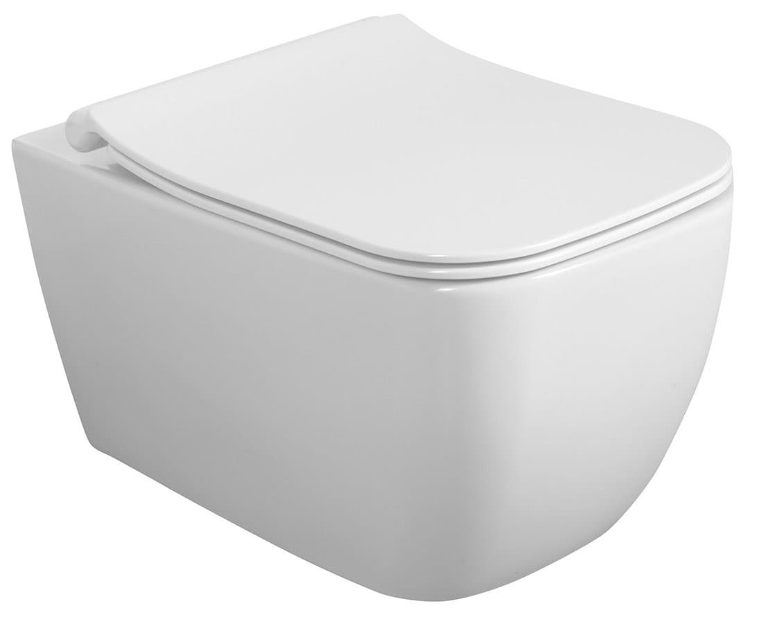 VEA WC wiszące, Rimless, 34,5x52cm, biały