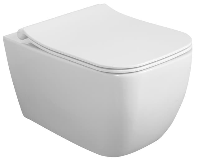 VEA WC wiszące, Rimless, 34,5x52cm, biały