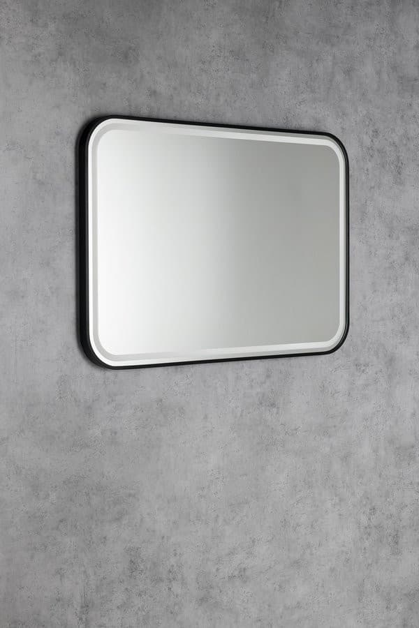 CETIS lustro z oświetleniem LED 100x70cm, czarny mat