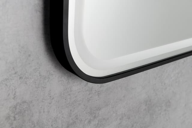 CETIS lustro z oświetleniem LED 100x70cm, czarny mat