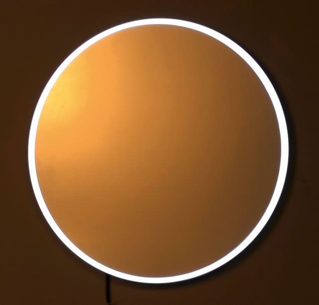 FLOAT lustro z podświetleniem LED, ø 60cm, białe