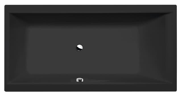 CLEO wanna prostokątna 180x90x48cm, czarny mat