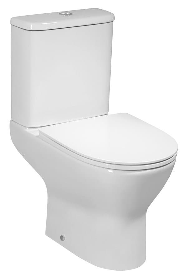DARIO RIMLESS komplakt WC, odpływ poziomy/pionowy, biały