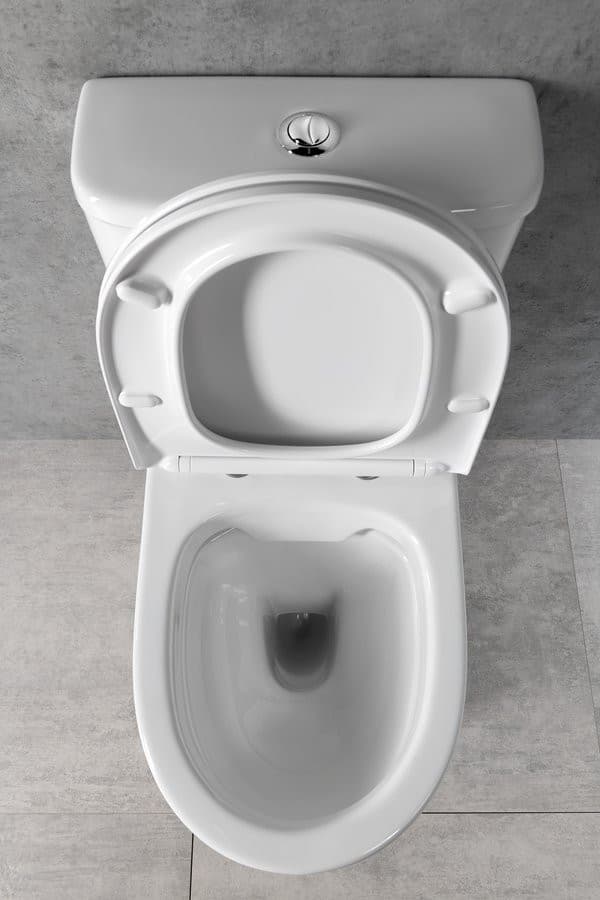 DARIO RIMLESS komplakt WC, odpływ poziomy/pionowy, biały