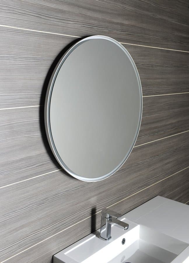 FLOAT lustro z podświetleniem LED, ø 74cm, białe