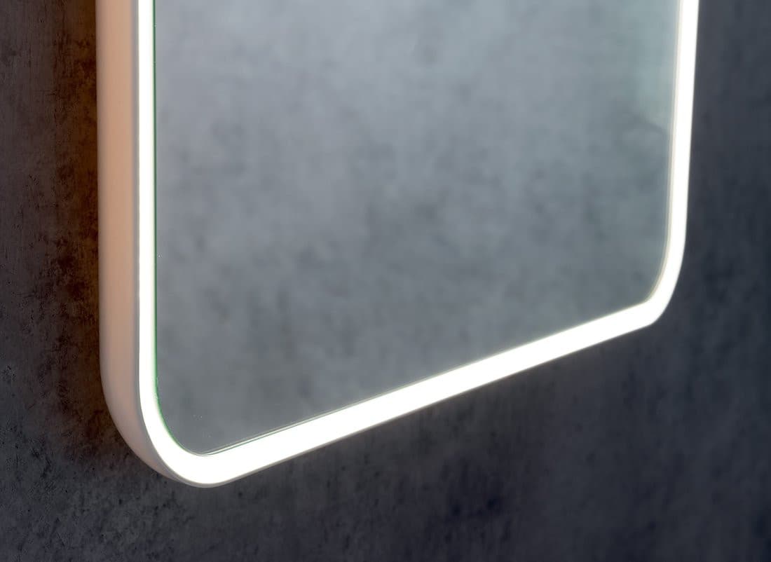 FLOAT Lustro z podświetleniem LED 50x70cm, białe