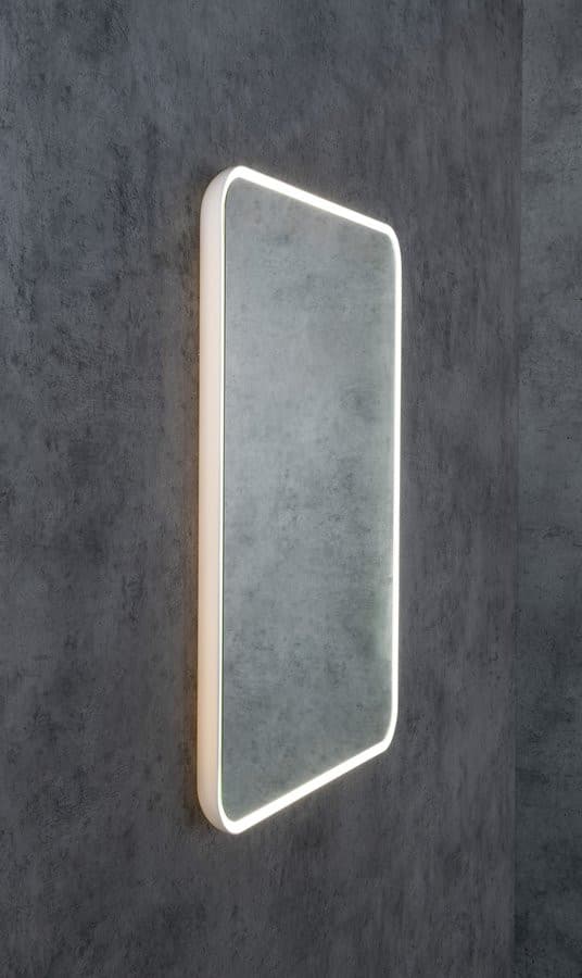 FLOAT Lustro z podświetleniem LED 50x70cm, białe