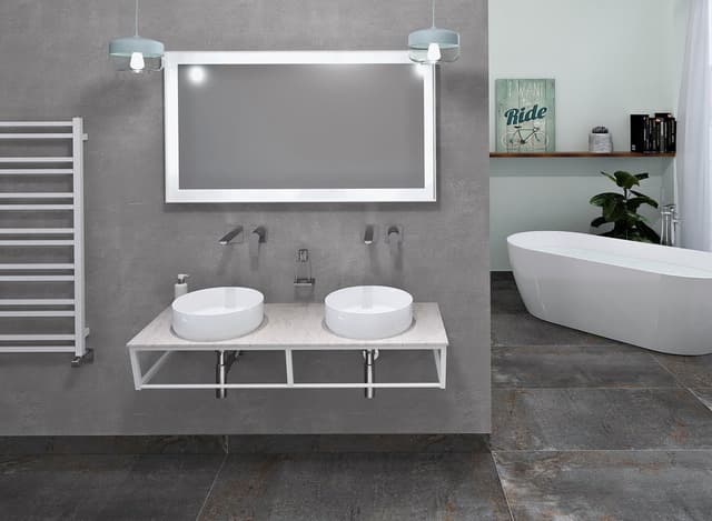 SKA Blat Rockstone 606x463mm, biały mat
