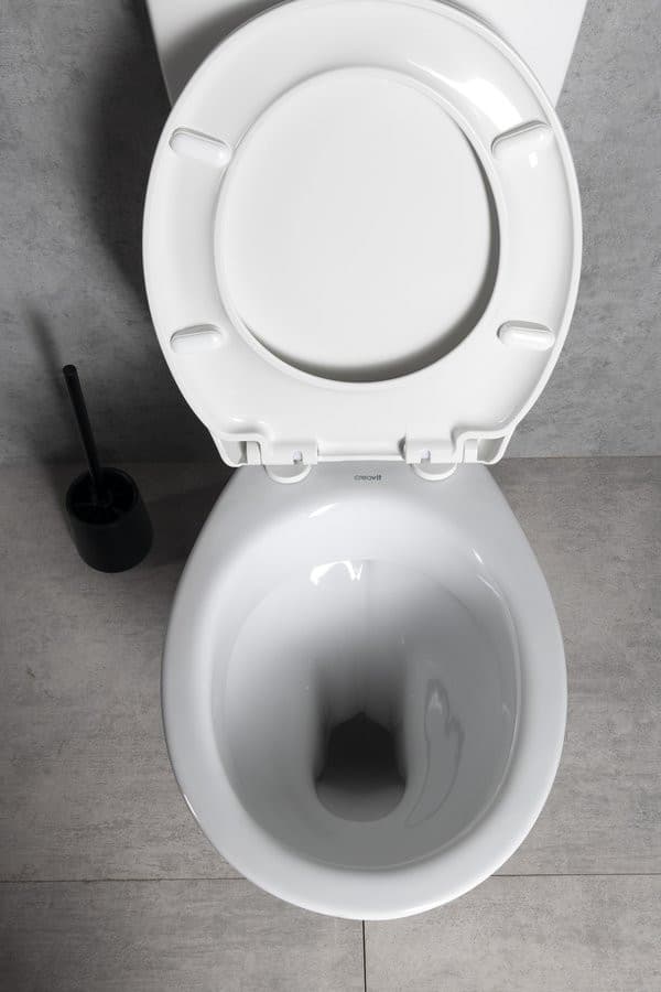 Kompakt WC, przycisk 4,5/6l, odpływ poziomy, biały