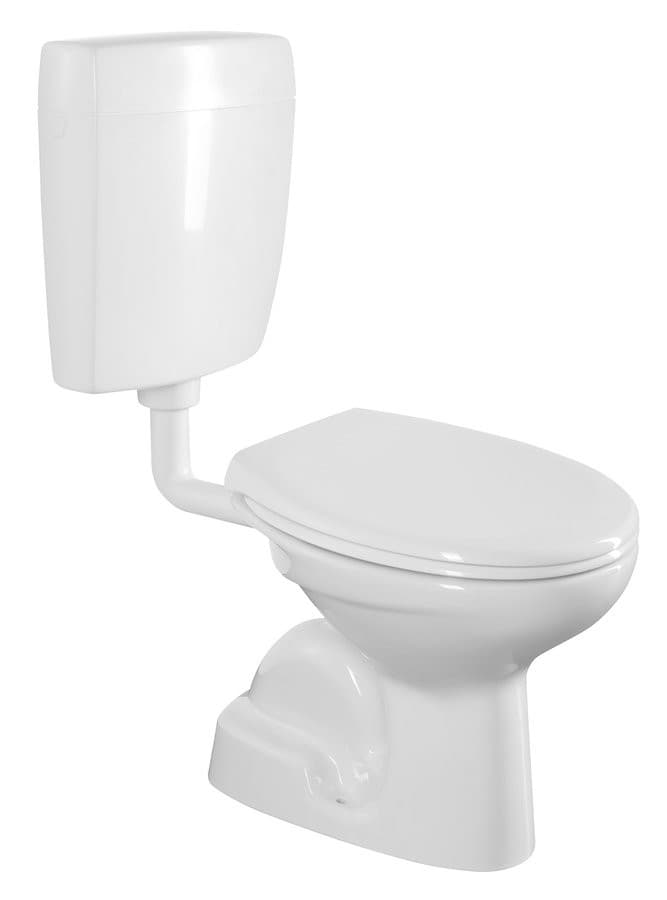 Kompakt WC, przycisk 4,5/6l, odpływ pionowy, biały