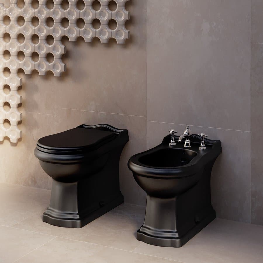 RETRO bidet 39x61cm, czarny mat