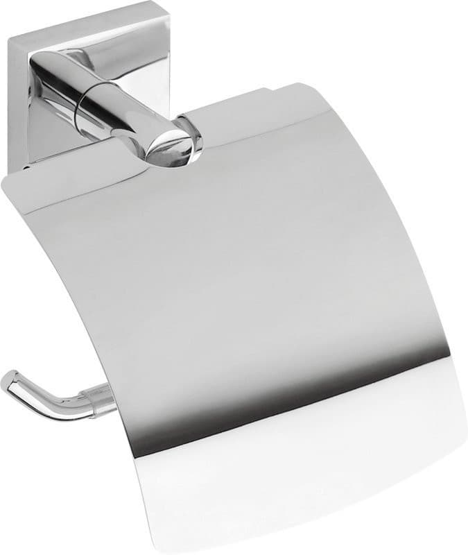 X-SQUARE wieszak na papier toaletowy z klapką, chrom