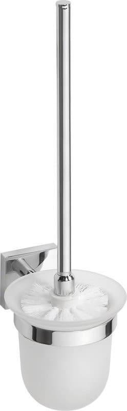 X-SQUARE wisząca szczotka do WC, szkło mleczne, chrom