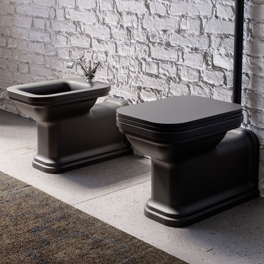 WALDORF bidet 37x65cm, czarny mat