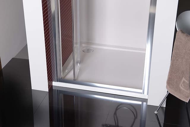 LUCIS LINE drzwi prysznicowe składane 900mm, szkło czyste